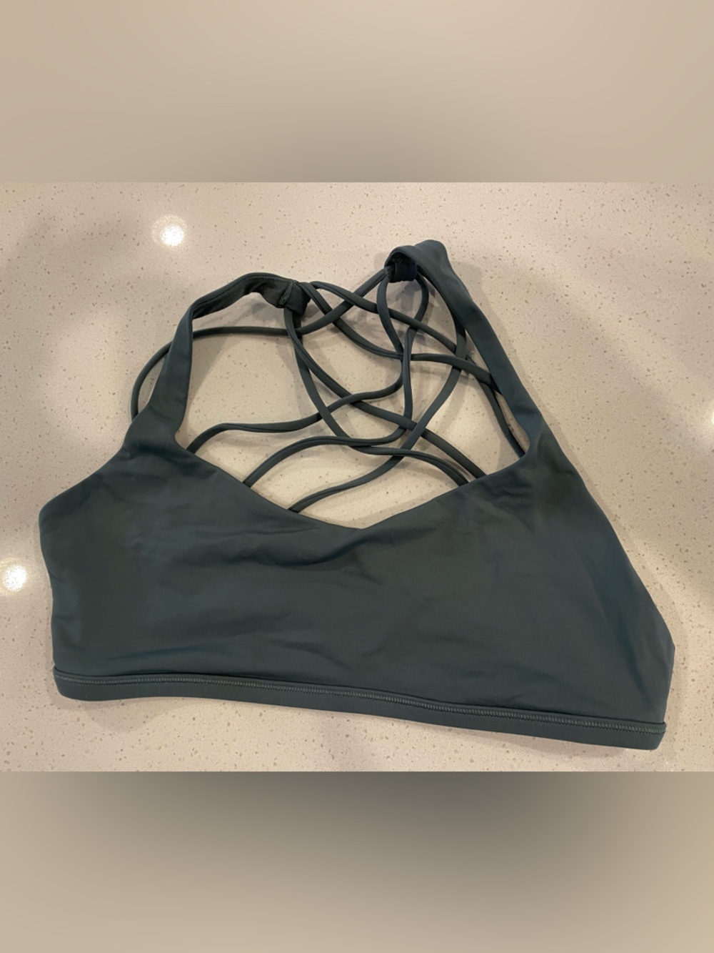 lululemon athletica Strappy Dark Teal Sports Bra